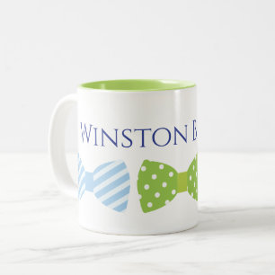 Seersucker Bow Tie Personalized Mug
