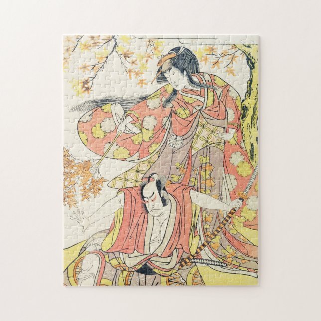 Segawa Kikunojo as a Woman Katsukawa Shunsho art Jigsaw Puzzle (Vertical)