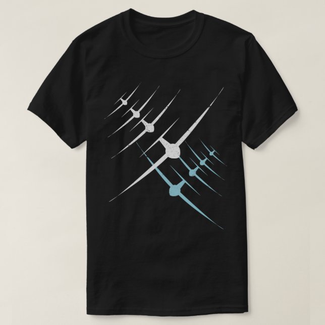 Segelflieger Segelfliegen Glider Flugsport Pilot  T-Shirt (Design Front)