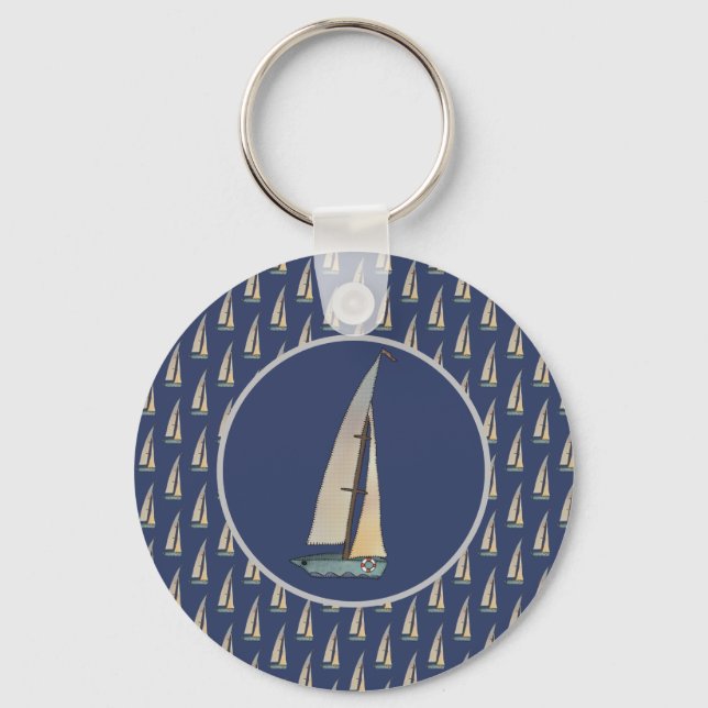 Segelschiff  schlüsselanhänger key ring (Front)
