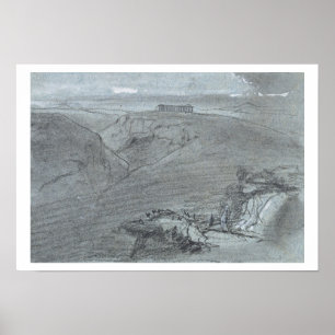 Segesta, from 'Views of Sicily' (chalk & gouache o Poster