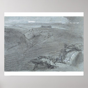 Segesta, from 'Views of Sicily' (chalk & gouache o Poster