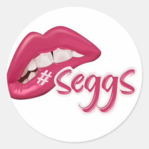 Seggs T-Shirt Classic Round Sticker