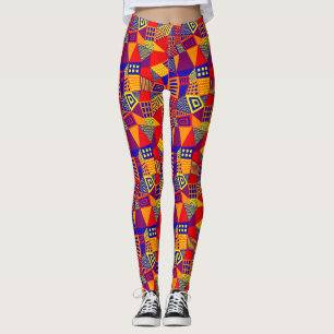 Segmented Abstract 070717 - Colours 01 Leggings