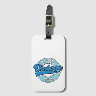 Segovia spain retro style logo luggage tag