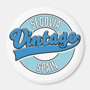 Segovia spain retro style logo magnet