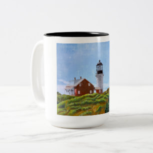 Seguin Island Lighthouse Two-Tone Coffee Mug