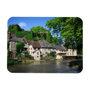 Segur-le-Chateau in France rectangular magnet