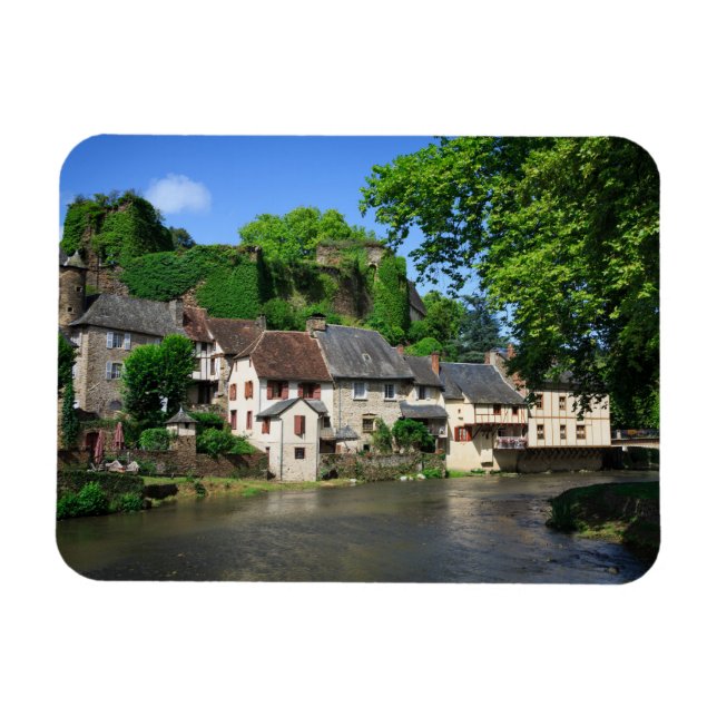 Segur-le-Chateau in France rectangular magnet (Horizontal)