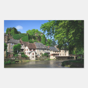 Segur-le-Chateau in France rectangular sticker
