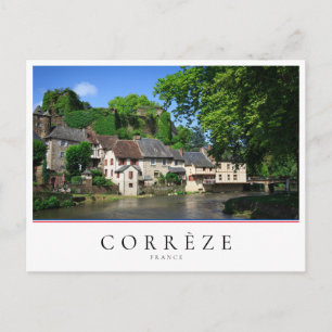 Segur-le-Chateau village in Corrèze, France Postcard