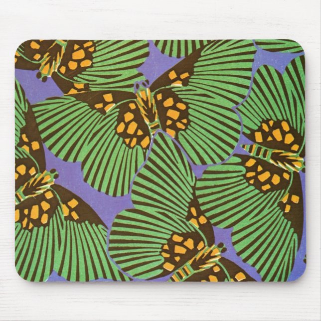 Séguy’s Art Deco Butterflies Mouse Pad (Front)