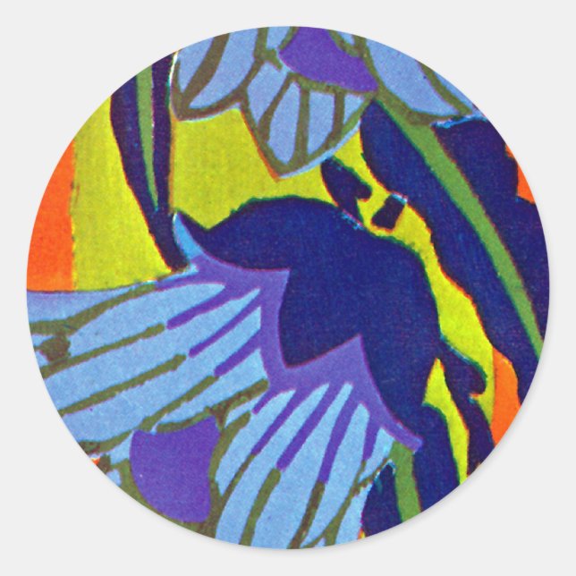 Seguy's Art Deco #4 at Emporio Moffa Classic Round Sticker (Front)