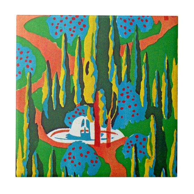 Seguy's Art Deco #6 at Emporio Moffa Ceramic Tile (Front)