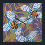 Seguy's Art Deco #7 at Emporio Moffa Square Wall Clock<br><div class="desc">Vintage Art Deco pochoir design by Eugene Alain Seguy.</div>