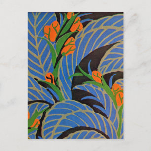 Seguy's Art Deco Tropical Night - Postcard