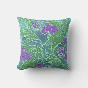 Seguy's Vintage Purple Flower Design Cushion