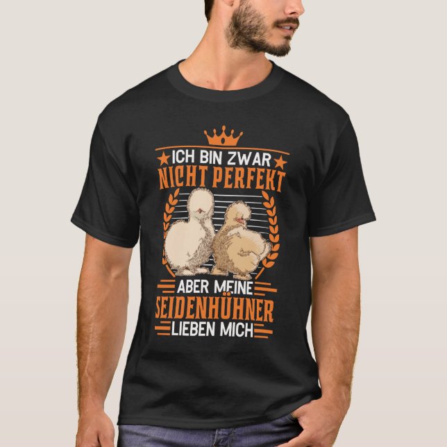 Seidenhuhn Seidenhühner Silkie Huhn Geschenk T-Shirt (Front)