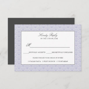 Seigaiha Dusty Lilac Japanese wave menu option