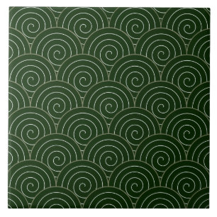 Seigaiha Seamless Pattern  Ceramic Tile