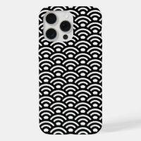 Seigaiha, Waves, Japanese, Black and White