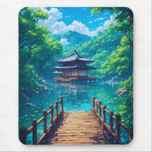 (Seijaku no Kohan) - Lakeside Serenity Mouse Pad