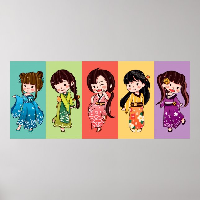 Seijin no Hi Kimono Girls Poster (Front)