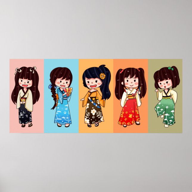 Seijin no Hi Kimono Girls Poster (Front)