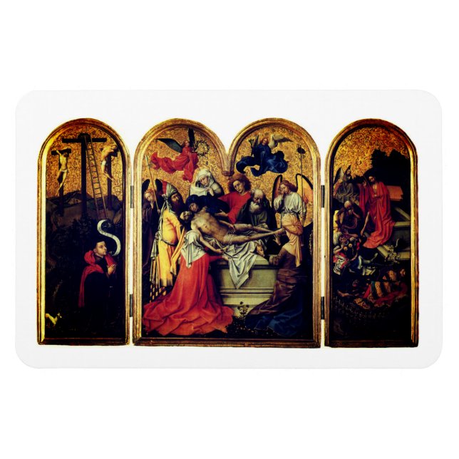 Seilern Triptych (by Robert Campin) Magnet (Horizontal)