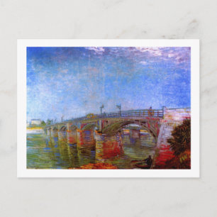 Seine Bridge at Asnières (F240)Van Gogh Fine Art Postcard