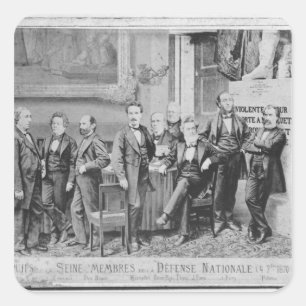 Seine deputies square sticker