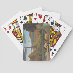 Seine & Eiffel Tower in the Sunset (Paris, France) Playing Cards