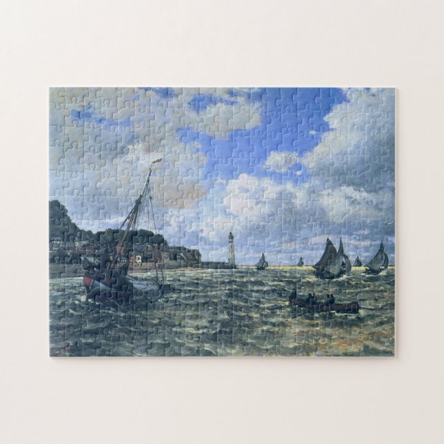 Seine Estuary at Honfleur Monet Fine Art Jigsaw Puzzle (Horizontal)