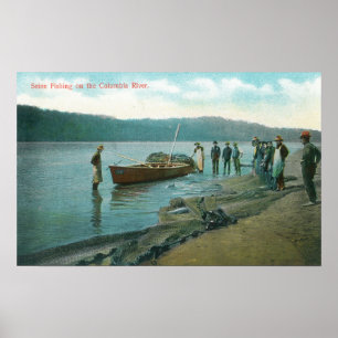 Seine Fishing on the RiverColumbia River, OR Poster