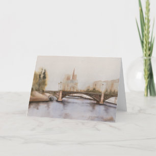 Seine River blank Card