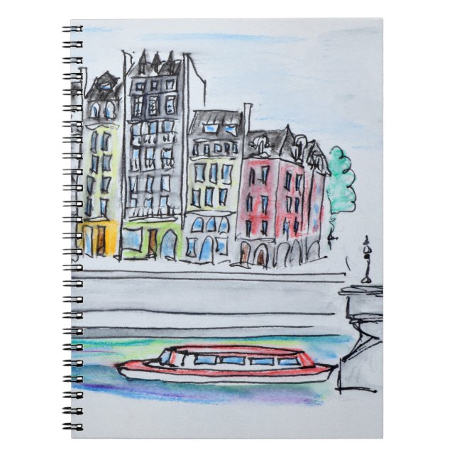 Seine River | Ile Saint-Louis, Paris Notebook (Front)