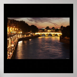 Seine River in Paris Poster