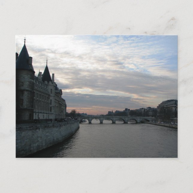 Seine River Paris Postcard (Front)