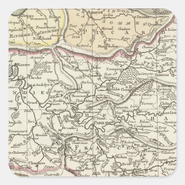 Seine River Square Sticker (Front)