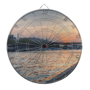 Seine sunset dartboard