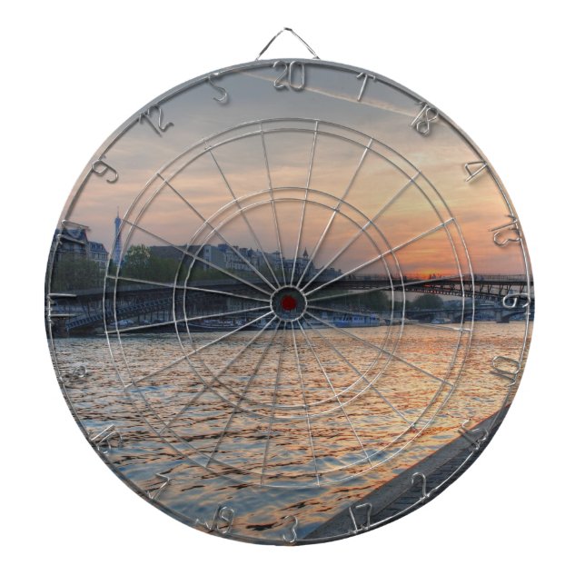Seine sunset dartboard (Front)