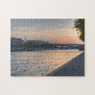 Seine sunset jigsaw puzzle