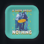 Seinfeld | A Show About Nothing Paper Plate<br><div class="desc">This Seinfeld graphic features the whole crew and the quote,  "A show about nothing."</div>