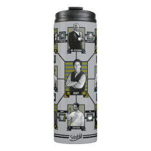 Seinfeld   Character Relationship Chart Thermal Tumbler
