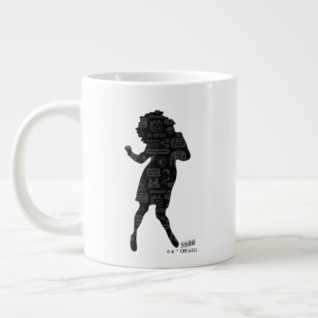 Seinfeld | Elaine Dance Silhouette Large Coffee Mug (Left)