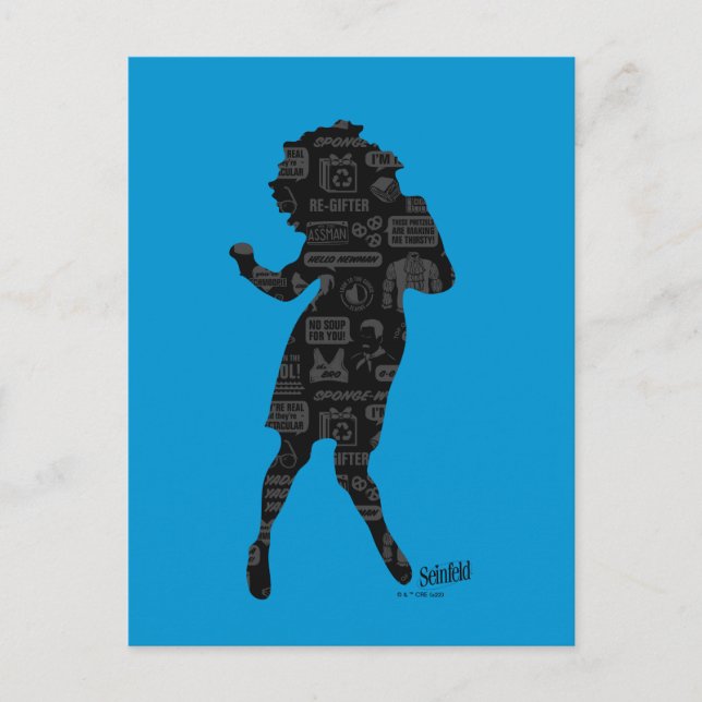 Seinfeld | Elaine Dance Silhouette Postcard (Front)