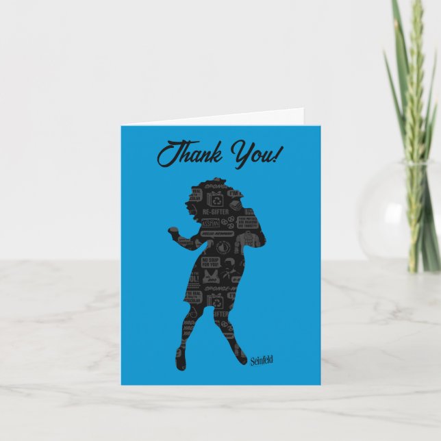 Seinfeld | Elaine Dance Silhouette Thank You Card (Front)