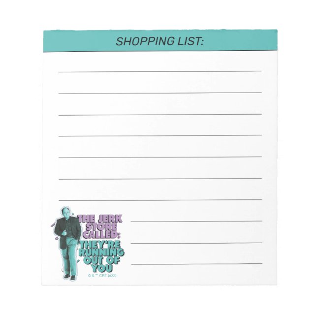 Seinfeld | George Costanza "The Jerk Store Called" Notepad (Front)