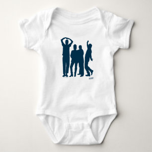 Seinfeld   Group Silhouette Graphic Baby Bodysuit