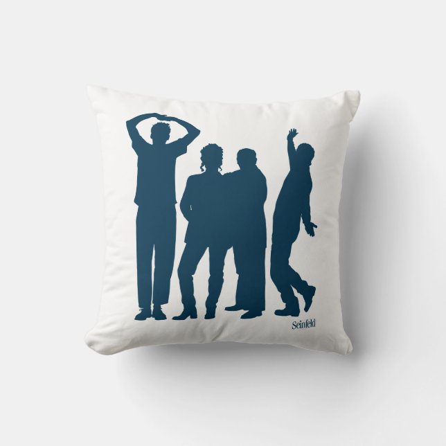 Seinfeld | Group Silhouette Graphic Cushion (Front)